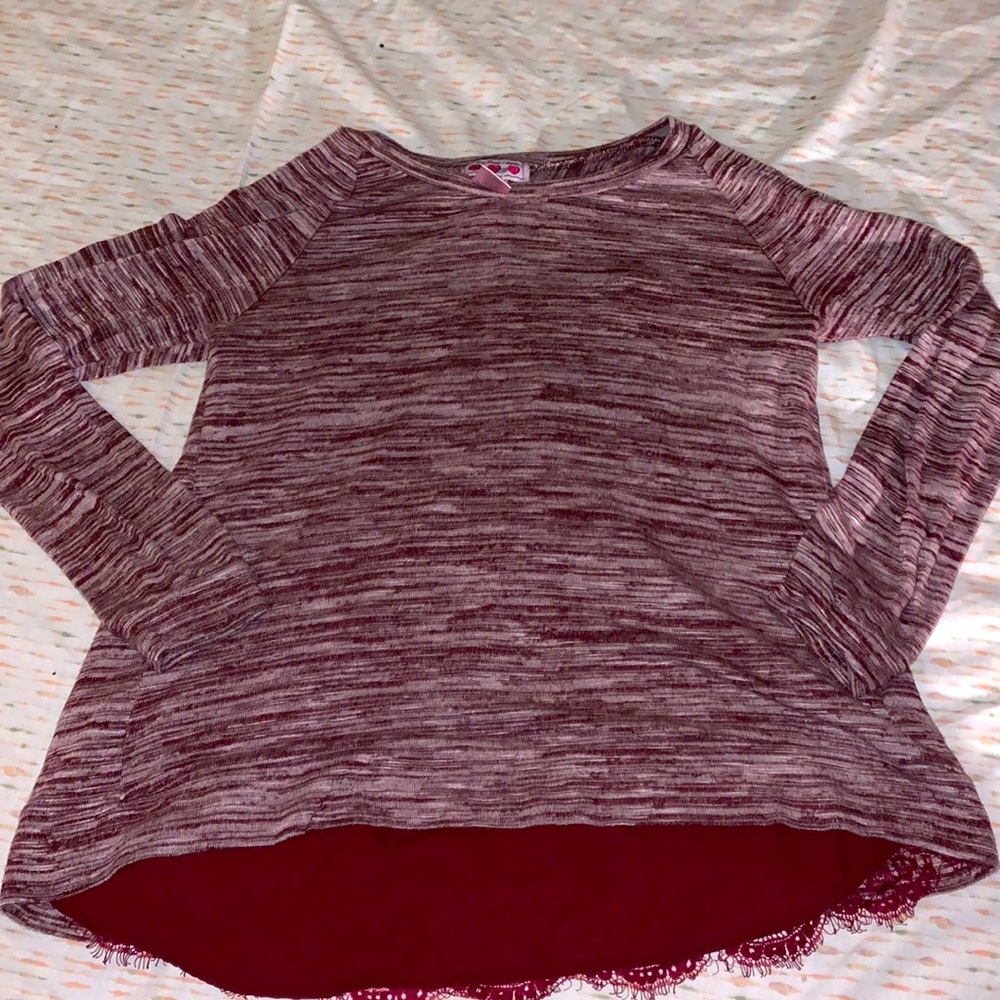 Three Pink Hearts sweater